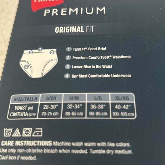 Hanes Premium Original fit sport Breifs 7 pack - Picture 9 of 11